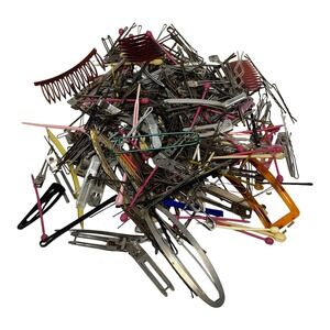 Vintage Hair Bobby Pins Clips Barrettes HUGE Lot - RANDOM MIX METAL PLASTIC